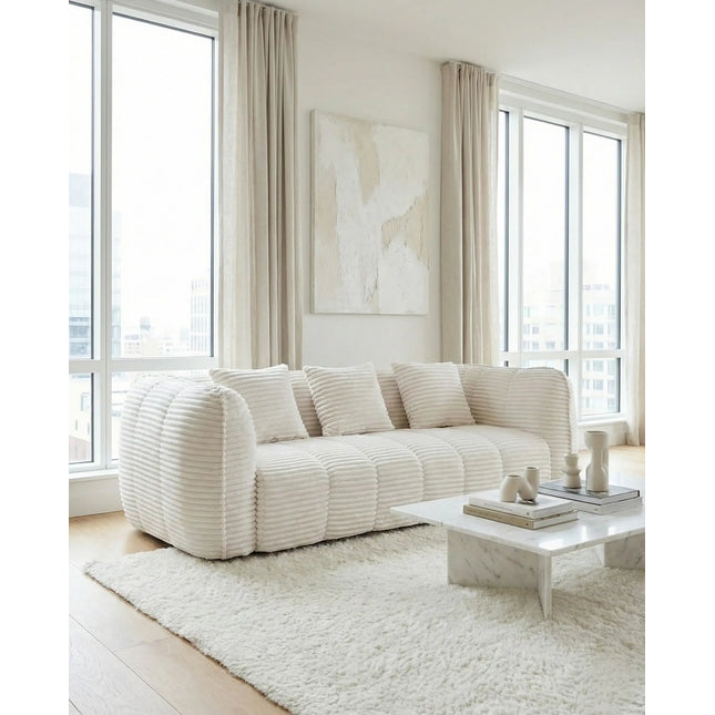  Lumo 3‑istuttava sohva - vaalea vakosametti 3 istuttava sohva ec8633-2.myshopify.com 3-istuttavat sohvat, Huonekalut heti kotiisi, olohuone