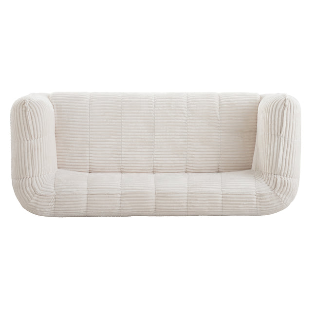 Lumo 3‑istuttava sohva - vaalea vakosametti