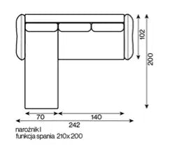  Madera Soft Vuodedivaani - vuodekoko 210x200 cm Vuodesohva ec8633-2.myshopify.com Divaanisohvat, olohuone, Sohvat, Vuodedivaani, Vuodesohvat