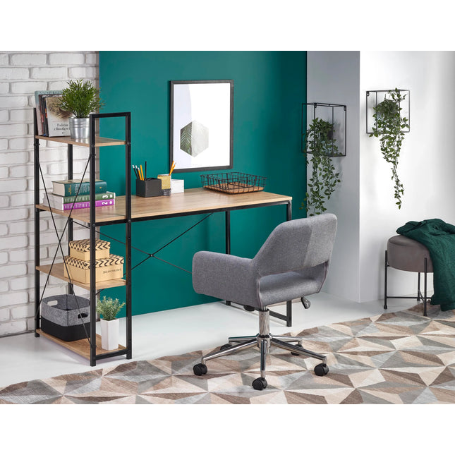  Marvin työpöytä hyllyllä valkoinen tai musta Työpöytä ec8633-2.myshopify.com Muut huonekalut ja tuotteet, muut tuotteet, Työpöytä