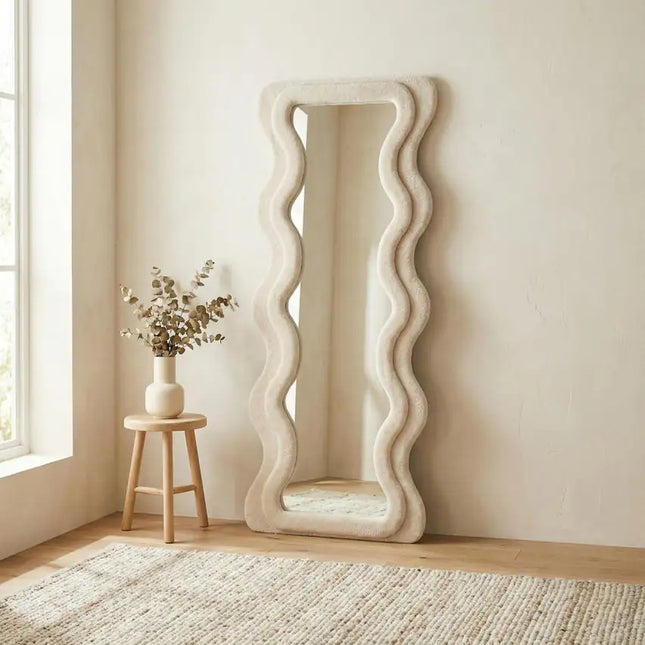  Nami peili - beige peili ec8633-2.myshopify.com Lattiapeilit, makuuhuone, Muut huonekalut ja tuotteet, muut tuotteet, olohuone, Peilit, SeinäpeilitKalusteDuo#Huonekaluliike#Verkkokauppa