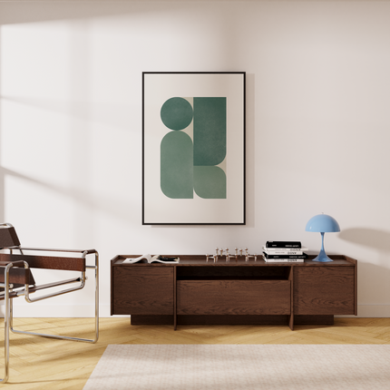 Japandi TV-taso 197 cm — Pähkinä