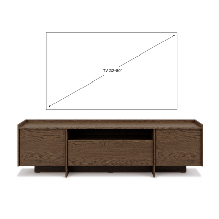 Japandi TV-taso 197 cm — Pähkinä