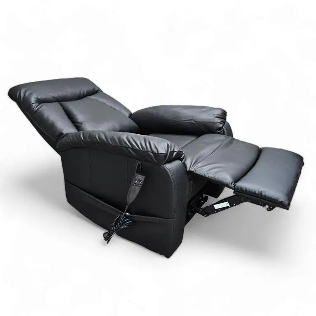  Sampo nostoavusteinen recliner musta nahka recliner tuoli ec8633-2.myshopify.com Huonekalut heti kotiisi, Nahka, nojatuolit, olohuone