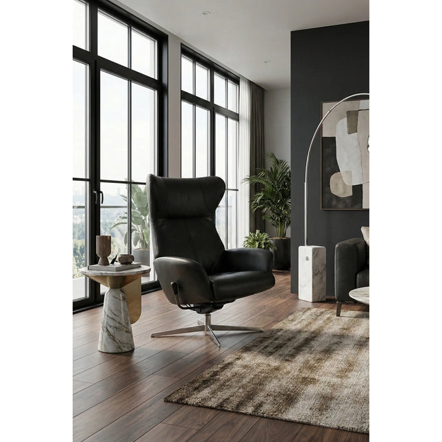  Runde recliner nojatuoli - Aitoa nahkaa Nojatuoli ec8633-2.myshopify.com nojatuolit, olohuone