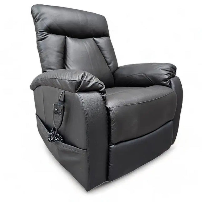  Sampo nostoavusteinen recliner musta nahka recliner tuoli ec8633-2.myshopify.com Huonekalut heti kotiisi, Nahka, nojatuolit, olohuone
