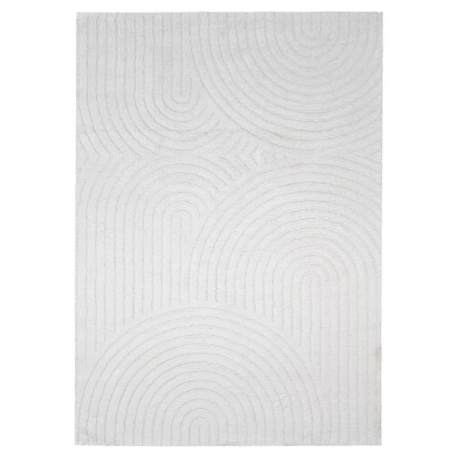  Seine kohokuvioitu matto valkoinen Matto ec8633-2.myshopify.com kohokuvioidut matot, kohokuvioitu, Matot, Nukkapintaiset matot