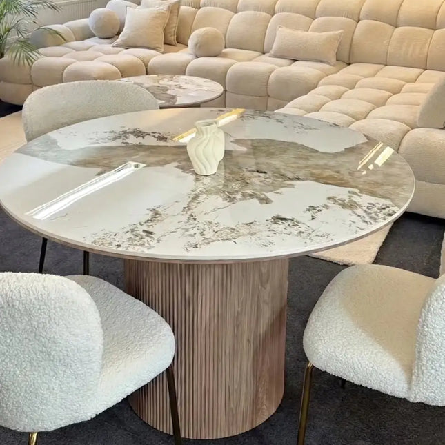  Sevilla pyöreä ruokapöytä ø120x76 cm Ruokapöytä ec8633-2.myshopify.com Huonekalut heti kotiisi, keittiön kalusteet, keittiön sisustus, Ruokapöydät, Varastotuotteet