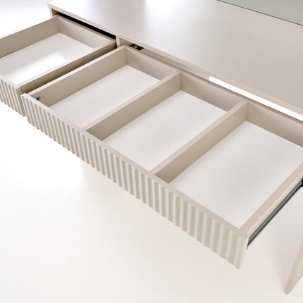 Stella Meikkipöytä Valoilla beige 120 cm