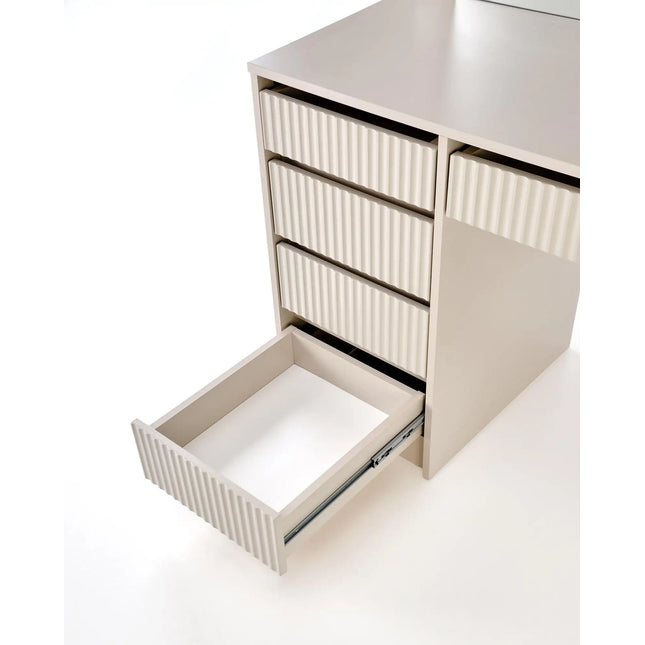  Stella Meikkipöytä Valoilla beige 120 cm Meikkipöytä ec8633-2.myshopify.com meikkipöytä, Muut huonekalut ja tuotteet, muut tuotteet