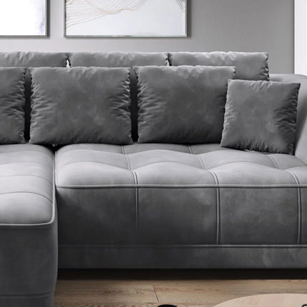 Tiga kulmasohva - vuoteella