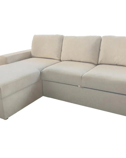 Aava vuodedivaaani beige - pussijousitettu - KalusteDuo_Huonekaluliike_vuodedivaani