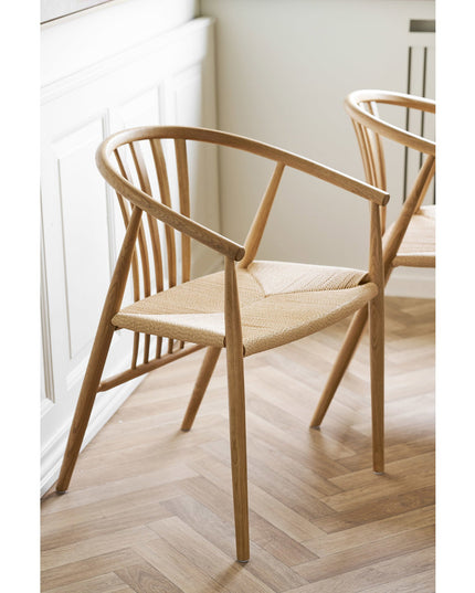 Agustin ruokapöydän tuoli, tammi/punos - #KalusteDuo_#Huonekaluliike_ruokapöydän tuolit