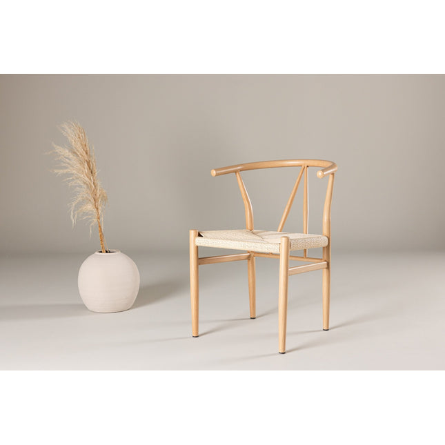 Alfons ruokatuoli - luonnonvärinen / beige köysi - KalusteDuo_Huonekaluliike_Tuoli