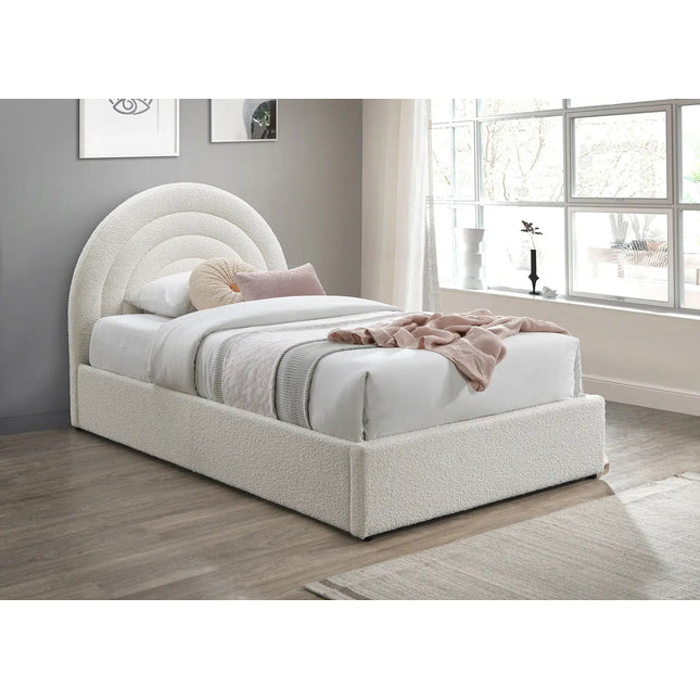 Ariel sänky säilytystilalla 90 - 120/200 cm – valkoinen teddy - KalusteDuo_Huonekaluliike_lastensänky