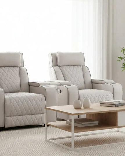 Aureo Cinema ‑recliner‑nojatuoli – kotiteatterituoli aidolla nahalla - KalusteDuo_Huonekaluliike_recliner tuoli