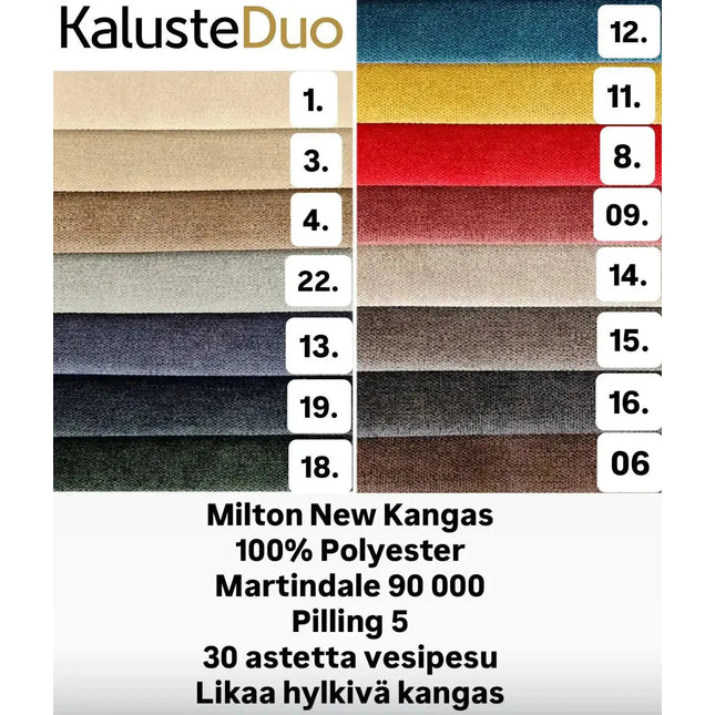 Basso nojatuoli – moderni pyörivä nojatuoli kromijalalla - useita värejä - #KalusteDuo_#Huonekaluliike_Nojatuoli