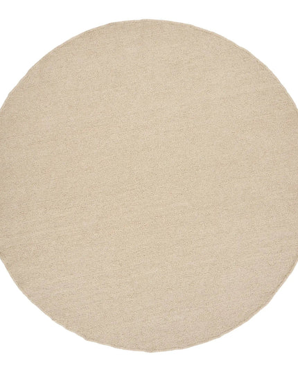 Bela matto, käsin kudottu, beige, ø240 cm - KalusteDuo_Huonekaluliike_matot
