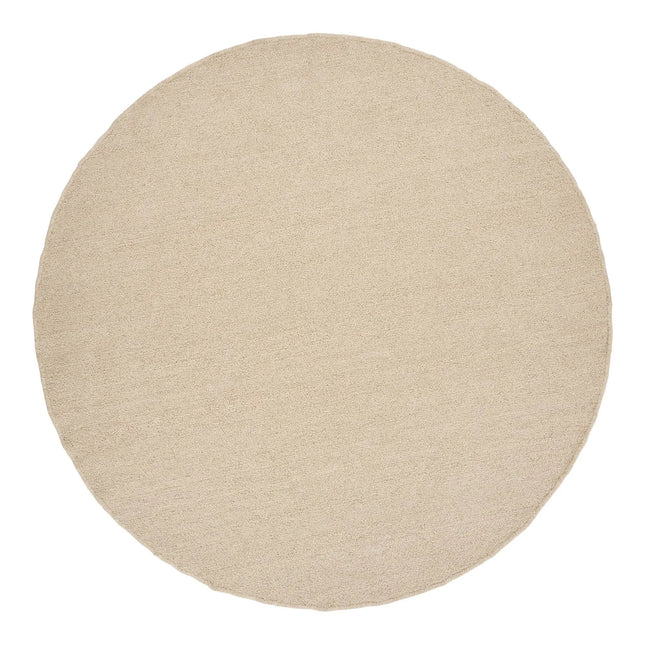 Bela matto, käsin kudottu, beige, ø240 cm - KalusteDuo_Huonekaluliike_matot