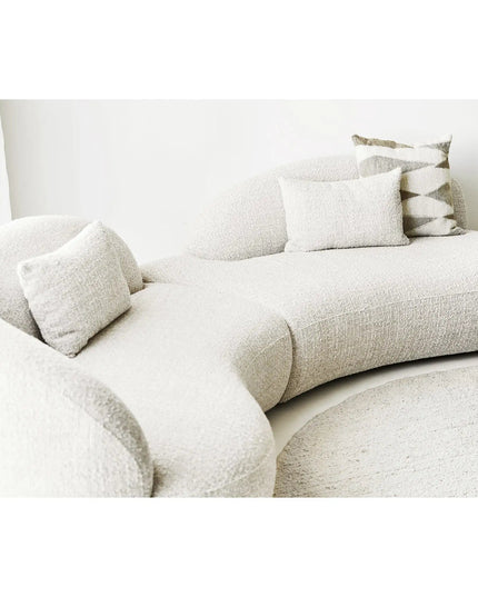 Bela matto, käsin kudottu, beige, ø240 cm - KalusteDuo_Huonekaluliike_matot