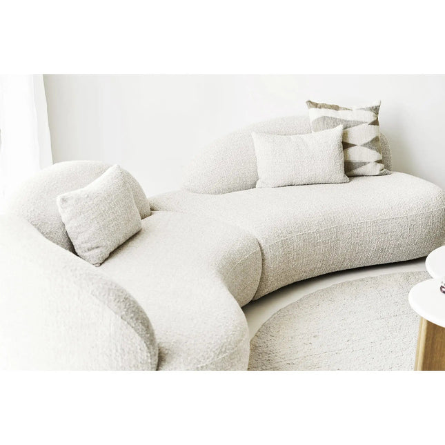 Bela matto, käsin kudottu, beige, ø240 cm - KalusteDuo_Huonekaluliike_matot