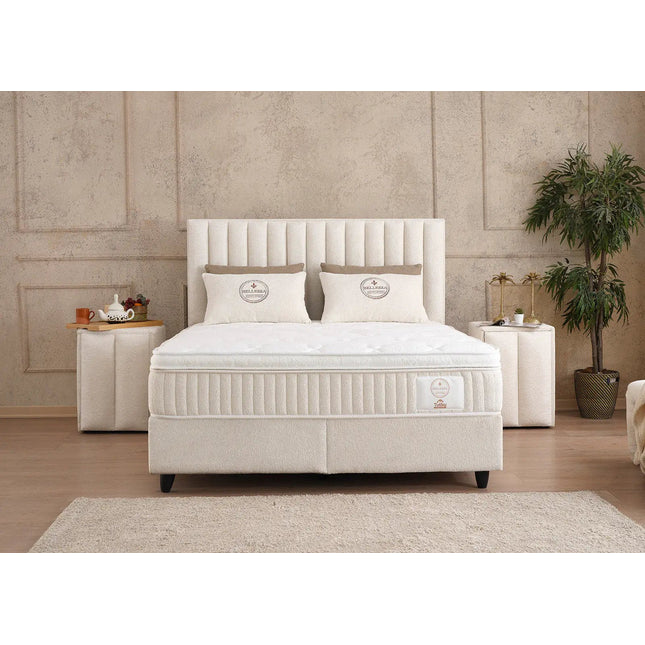 Bellezza jenkkisänky 140×200 cm - vaalea beige - KalusteDuo_Huonekaluliike_Jenkkisänky