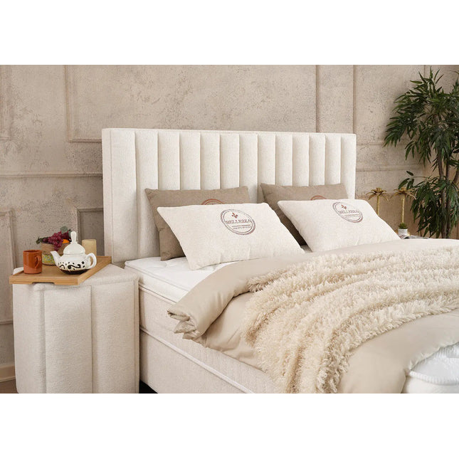 Bellezza jenkkisänky 140×200 cm - vaalea beige - KalusteDuo_Huonekaluliike_Jenkkisänky