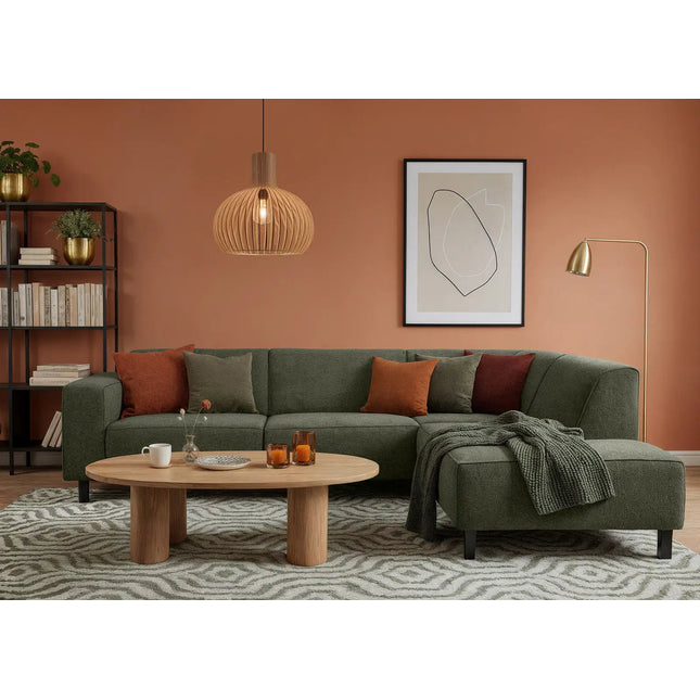 Ben kulmasohva - beige ja vihreä varastossa - KalusteDuo_Huonekaluliike_Kulmasohva