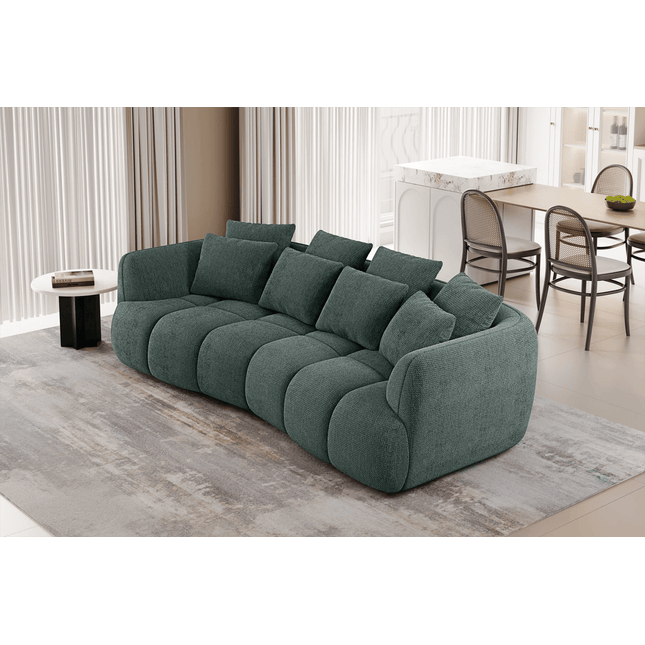 Besso XL 3 istuttava - kaareva sohva Eden kankaalla - KalusteDuo_Huonekaluliike_Sohva