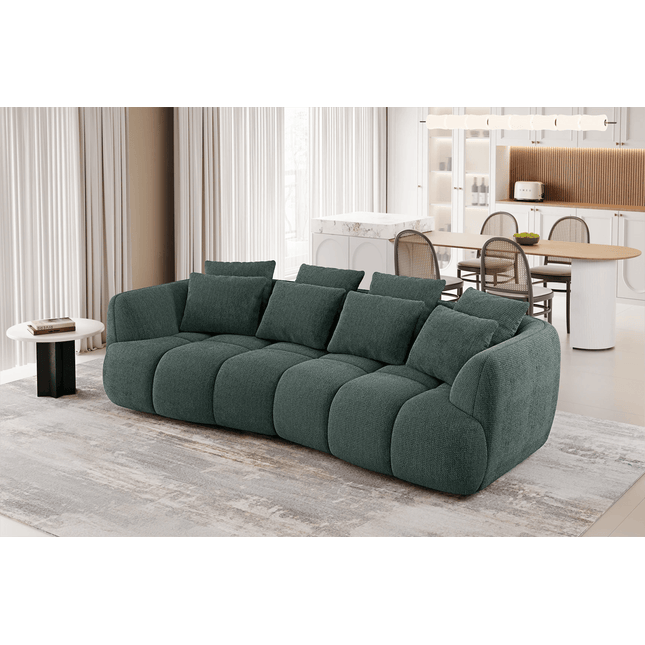 Besso XL 3 istuttava - kaareva sohva Eden kankaalla - KalusteDuo_Huonekaluliike_Sohva