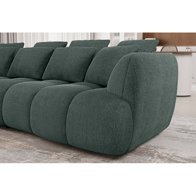 Besso XL 3 istuttava - kaareva sohva Eden kankaalla - KalusteDuo_Huonekaluliike_Sohva