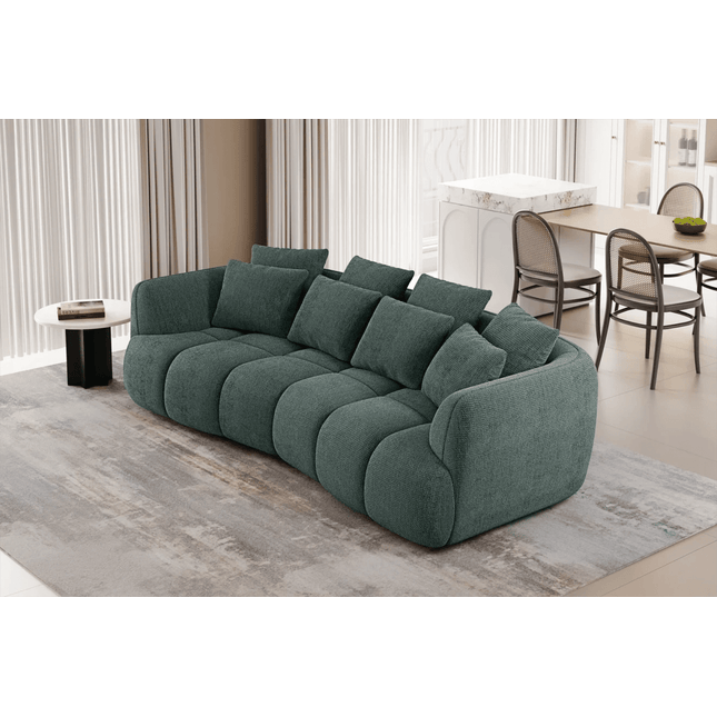 Besso XL 3 istuttava - kaareva sohva Eden kankaalla - KalusteDuo_Huonekaluliike_Sohva