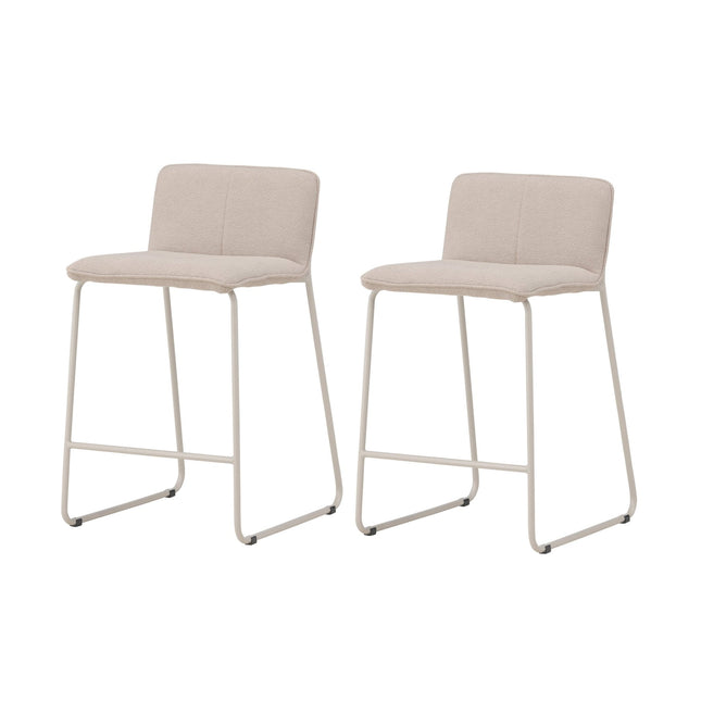 Bisbee baarituoli 2 kpl - beige/ beige bouclé - KalusteDuo_Huonekaluliike_Tuoli