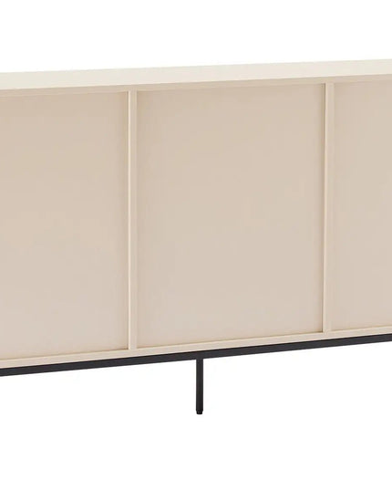 Björk lipasto 154 cm – beige, kultaiset vetimet - KalusteDuo_Huonekaluliike_lipasto