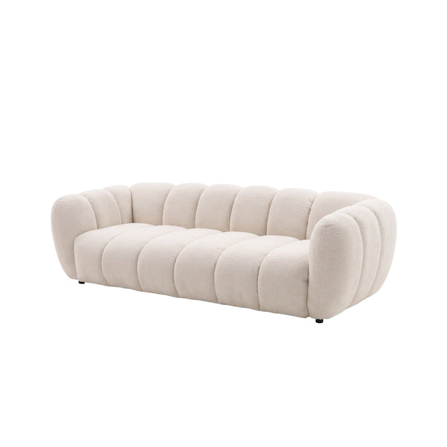 Bobo 3-istuttava sohva - beige bouclé - #KalusteDuo_#Huonekaluliike_Sohva