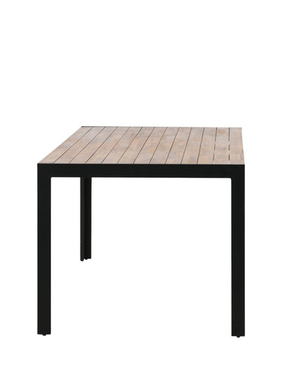 Bois ruokapöytä 205*90cm - mustat jalat / akaasia - KalusteDuo_Huonekaluliike_Ruokapöytä ulkokäyttöön