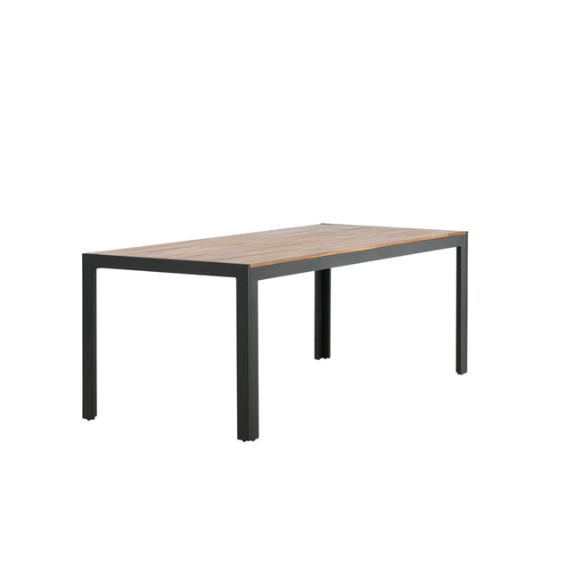 Bois ruokapöytä 205*90cm - mustat jalat / akaasia - KalusteDuo_Huonekaluliike_Ruokapöytä ulkokäyttöön
