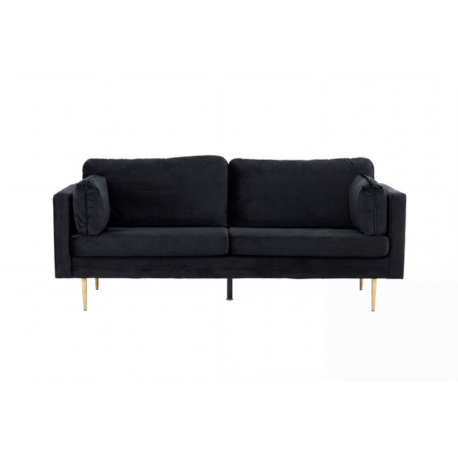 Boom - 3-istuttava sohva - musta sametti - #KalusteDuo_#Huonekaluliike_Sohva