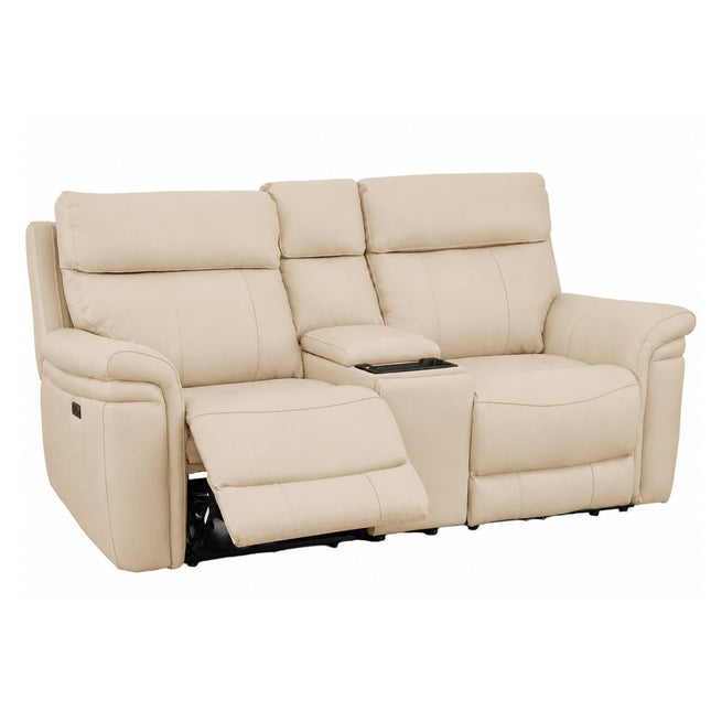 Braxon 2‑istuttava mekanismisohva – beige aito nahka - #KalusteDuo_#Huonekaluliike_2-istuttava sohva