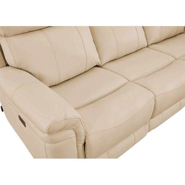 Braxon 3‑istuttava mekanismisohva – beige aito nahka - KalusteDuo_Huonekaluliike_recliner sohva
