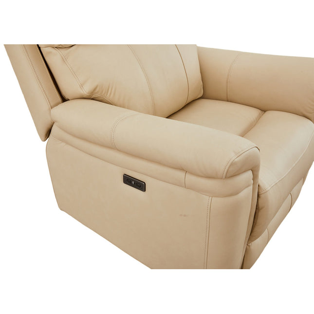 Braxon recliner‑tuoli – aito beige nahka - KalusteDuo_Huonekaluliike_recliner tuoli