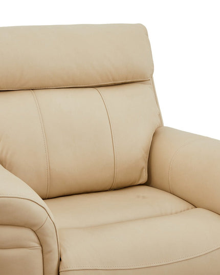 Braxon recliner‑tuoli – aito beige nahka - KalusteDuo_Huonekaluliike_recliner tuoli