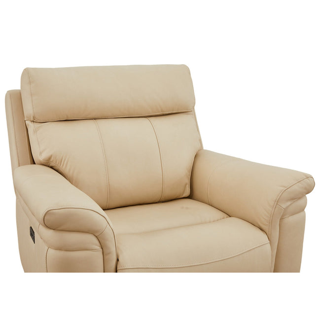 Braxon recliner‑tuoli – aito beige nahka - KalusteDuo_Huonekaluliike_recliner tuoli