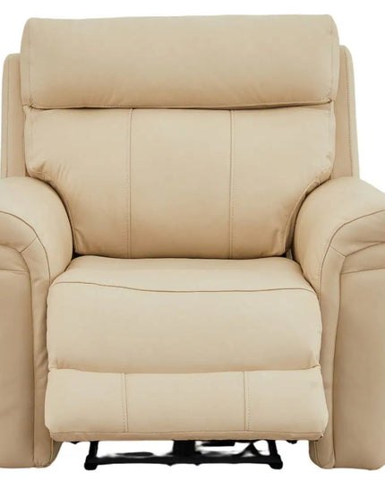 Braxon recliner‑tuoli – aito beige nahka - KalusteDuo_Huonekaluliike_recliner tuoli