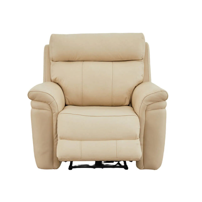 Braxon recliner‑tuoli – aito beige nahka - KalusteDuo_Huonekaluliike_recliner tuoli
