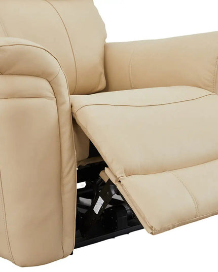 Braxon recliner‑tuoli – aito beige nahka - KalusteDuo_Huonekaluliike_recliner tuoli