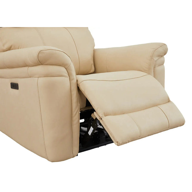 Braxon recliner‑tuoli – aito beige nahka - KalusteDuo_Huonekaluliike_recliner tuoli