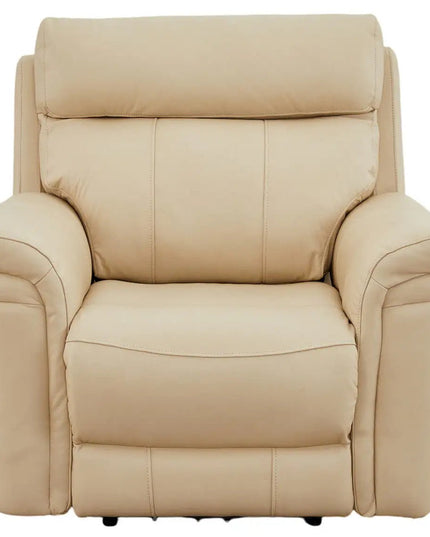 Braxon recliner‑tuoli – aito beige nahka - KalusteDuo_Huonekaluliike_recliner tuoli