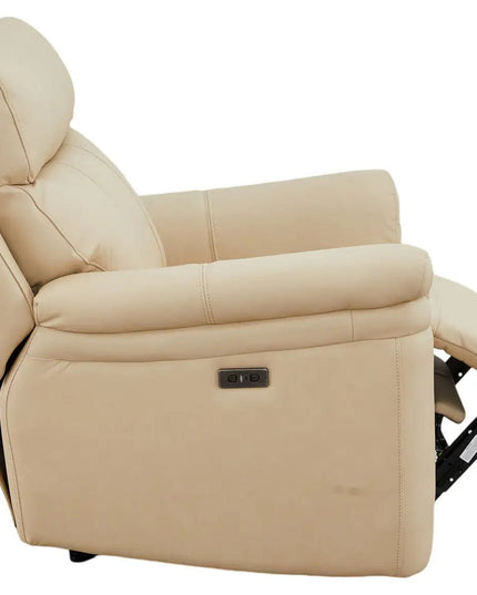Braxon recliner‑tuoli – aito beige nahka - KalusteDuo_Huonekaluliike_recliner tuoli