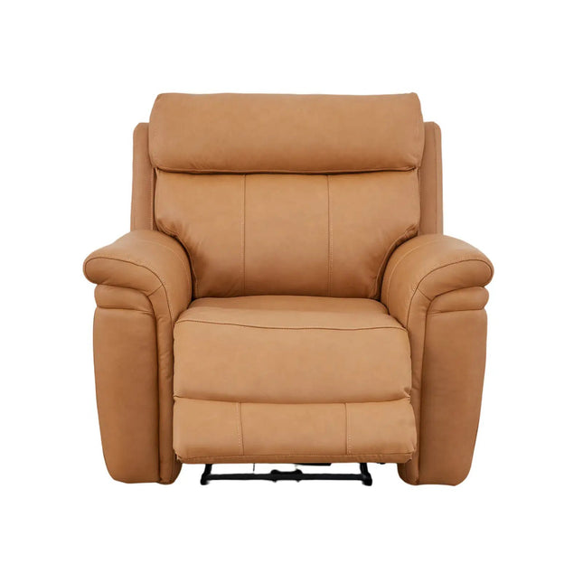 Braxon recliner‑tuoli – aito ruskea nahka - KalusteDuo_Huonekaluliike_recliner tuoli